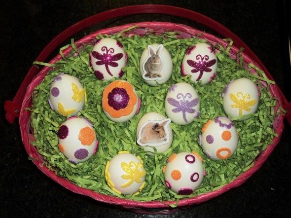 Sticker Easter Eggs: A Broad Cooking