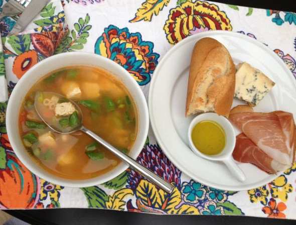 Glammed-Up Chicken Soup Dinner: A Broad cooking