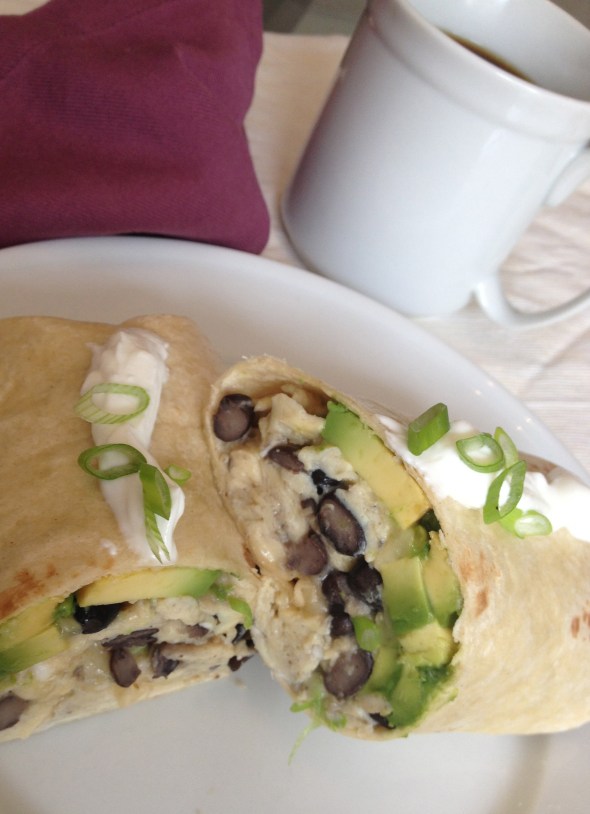 Black Bean Breakfast Burrito: A Broad Cooking