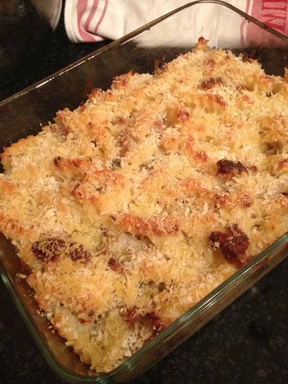 Sausage and Slow Roasted Tomato Mac & Cheese: A Broad Cooking