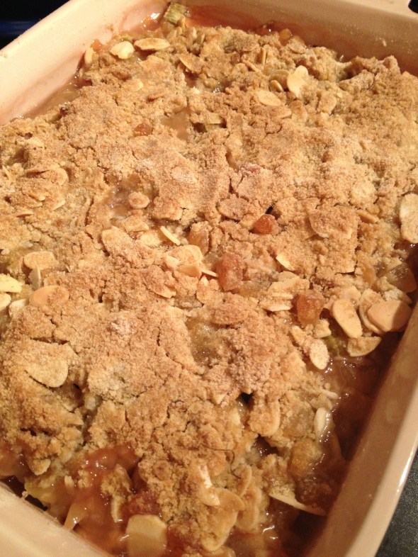 Rhubarb-Ginger Crumble: A Broad Cooking