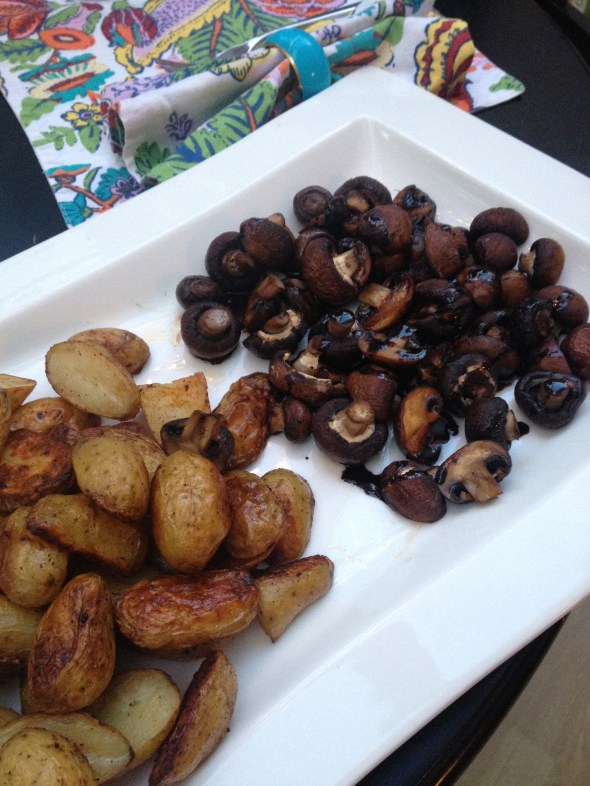 Roasted Potatoes and Balsamic Mushrooms: A Broad Cooking