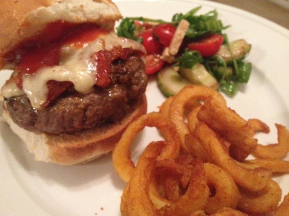 Burgers with Bacon Marmalade: A Broad Cooking