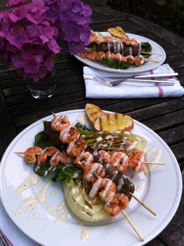 Surf & Turf Grilled Caesar Salad: A Broad Cooking