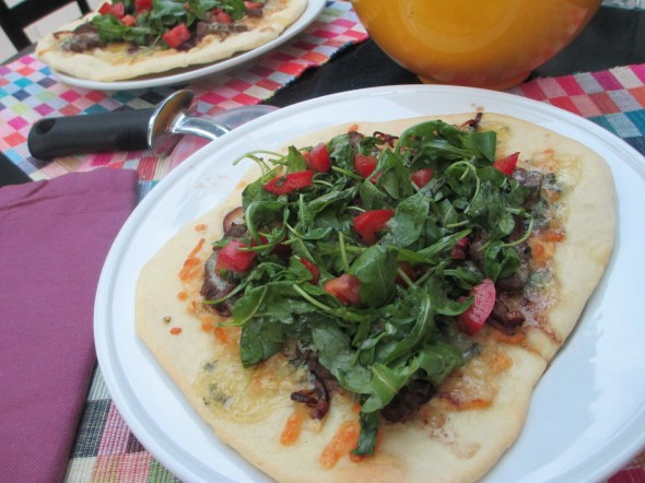 Blue Cheese Steakburger Pizza: A Broad Cooking