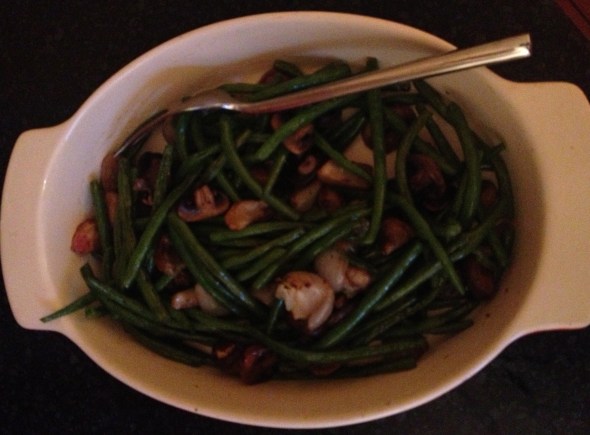 Green Beans & Mushrooms with Sherry Vinegar: A Broad Cooking