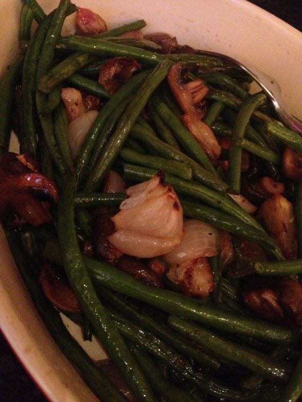 Green Beans & Mushrooms with Sherry Vinegar: A Broad Cooking
