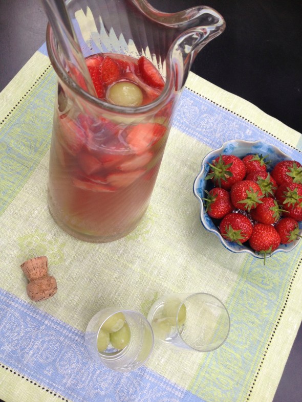 Champagne and Strawberry Sangria: A Broad Cooking