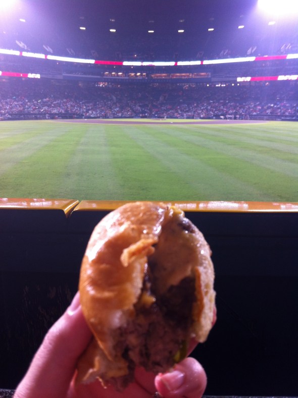 Holeman & Finch Burger @ Braves Game: A Broad Cooking