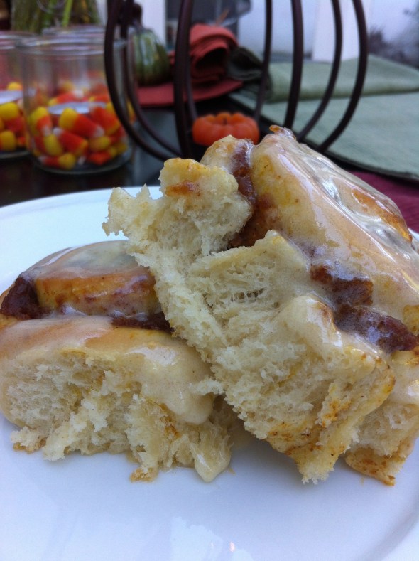 Pumpkin Butter Rolls with Cinnamon Cream Cheese Icing: A Broad Cooking