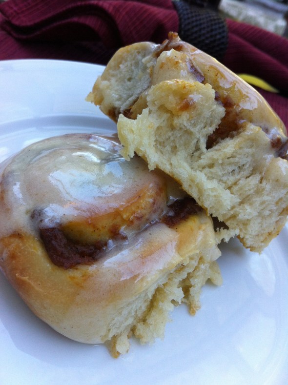 Pumpkin Butter Rolls with Cinnamon Cream Cheese Icing: A Broad Cooking