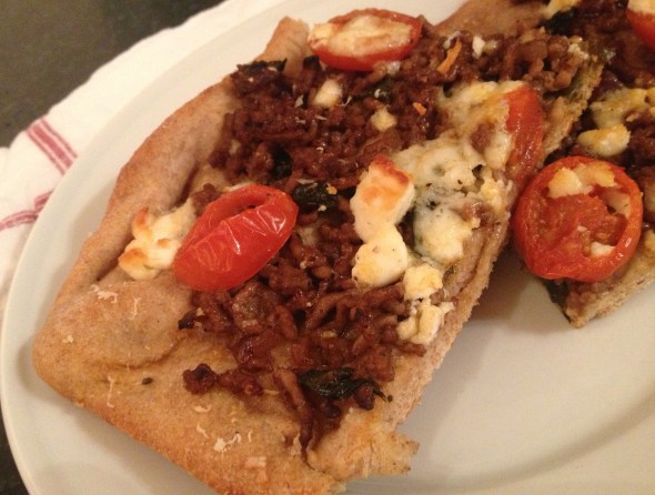 Garlicy Balsamic Lamb Flatbread: A Broad Cooking