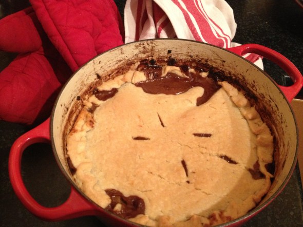 Port and Stilton Pot Pie: A Broad Cooking