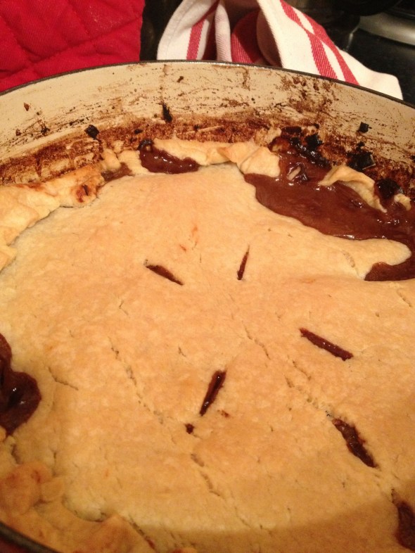 Port and Stilton Pot Pie: A Broad Cooking