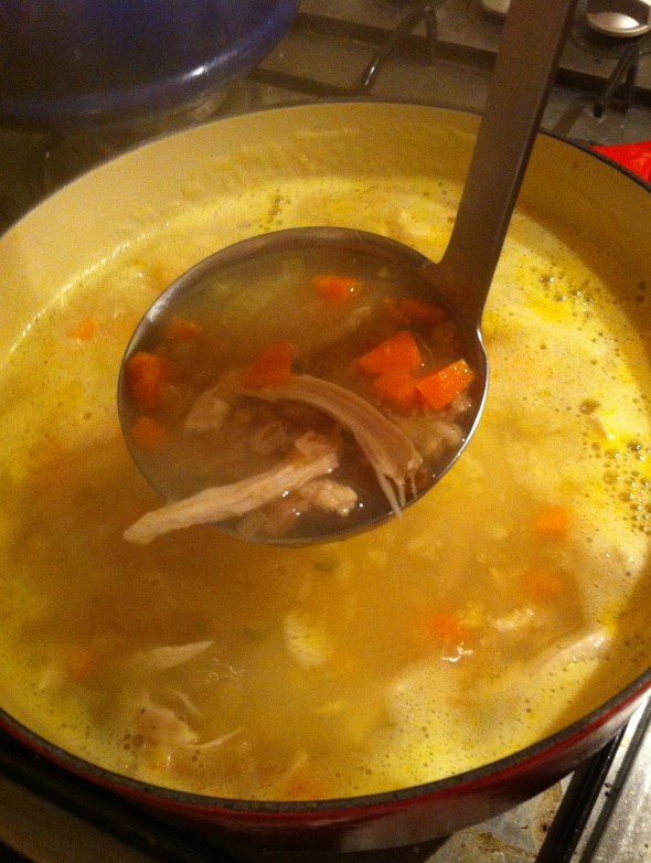 Daphne Oz's Roasted Garlic Chicken and Farro Soup: A Broad Cooking