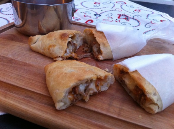 Braised Beef Calzones - a rich and unique filling: A Broad Cooking