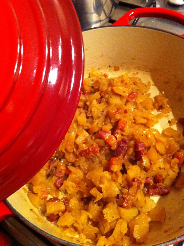 Savory Applesauce with Bacon & Thyme: A Broad Cooking